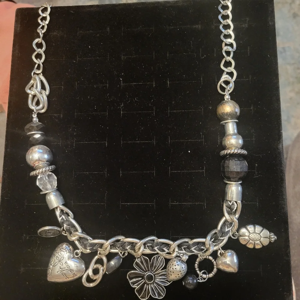 Silver Charm Necklace 22.5in